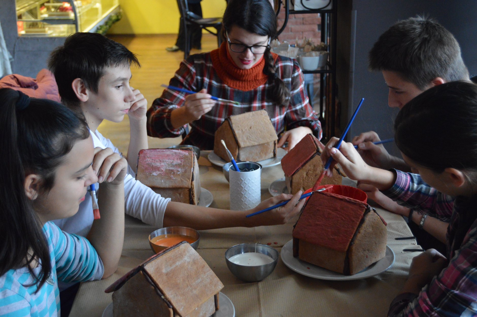 Проект Среќа на новогодишна работилница во Пастел