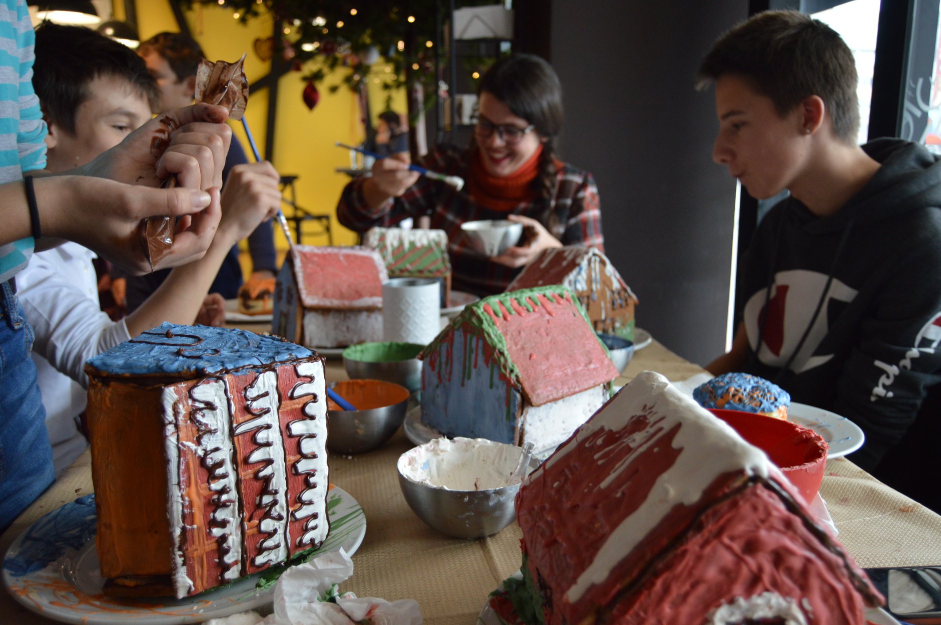 Проект Среќа на новогодишна работилница во Пастел